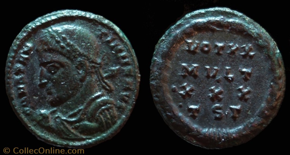 Ae3 Constantin Ier coin ancient b to roman ae3 constantin ier