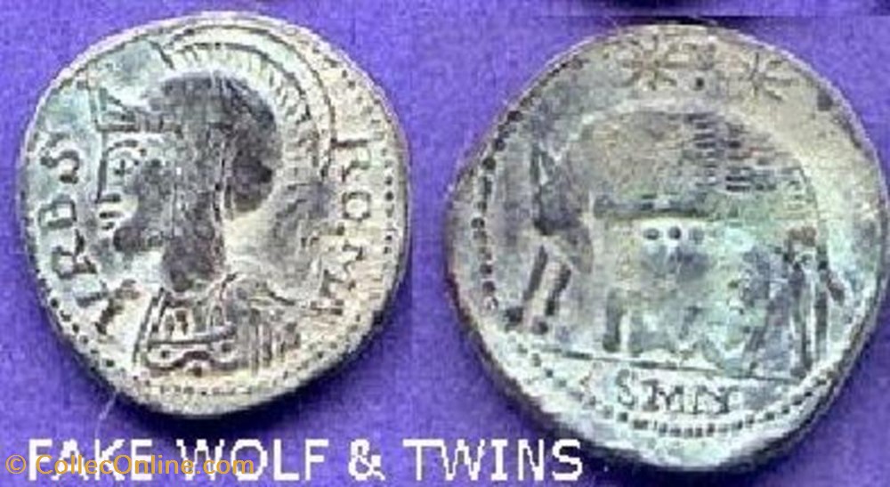 Ae3 Vrbs Roma faux moderne coin ancient c to roman republicain imperial ae3 vrbs roma faux moderne