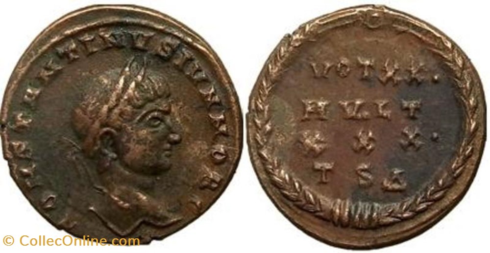 Ae3 Constantin II FAUX MODERNE coin ancient b to roman republicain imperial ae3 constantin ii faux moderne