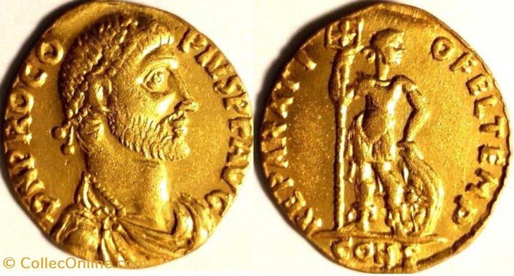 Solidus Procope FAUX MODERNE coin ancient b to roman republicain imperial solidus procope faux moderne