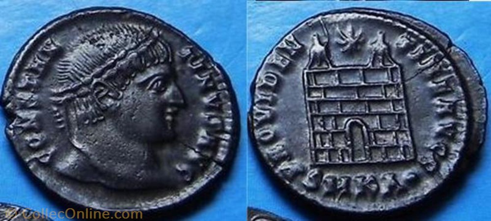 Ae3 Constantin Ier coin ancient b to roman ae3 constantin ier