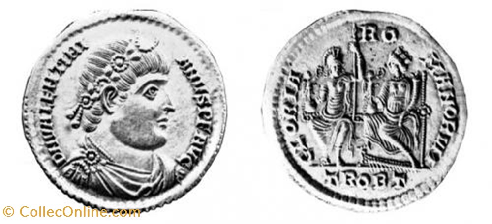 Multiple de 2 solidi Valentinien I FAUX MODERNE coin ancient b c to roman republicain imperial multiple de 2 solidi valentinien i faux moderne