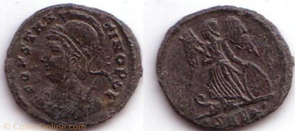 coin ancient b to roman ae3 constantinopolis