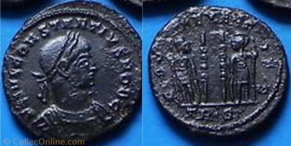 Ae3 Constance II monnaie antique av jc ap romaine ae3 constance ii