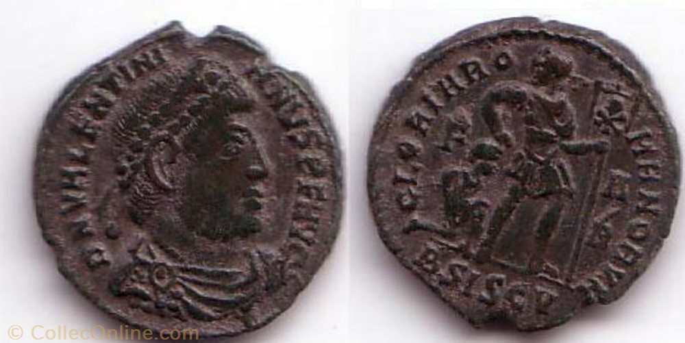 Ae3 Valentinien I monnaie antique av jc ap romaine ae3 valentinien i