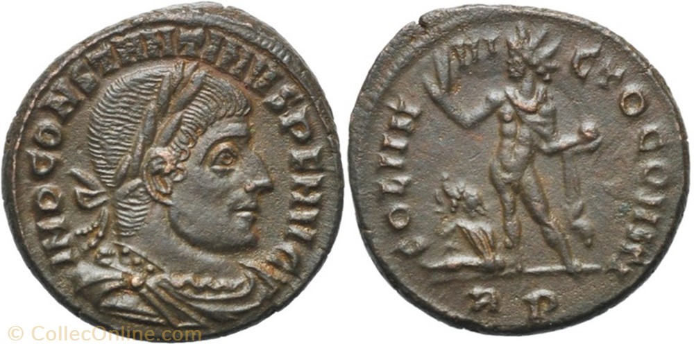 Follis réduit Constantin Ier monnaie antique av jc ap romaine follis reduit constantin ier