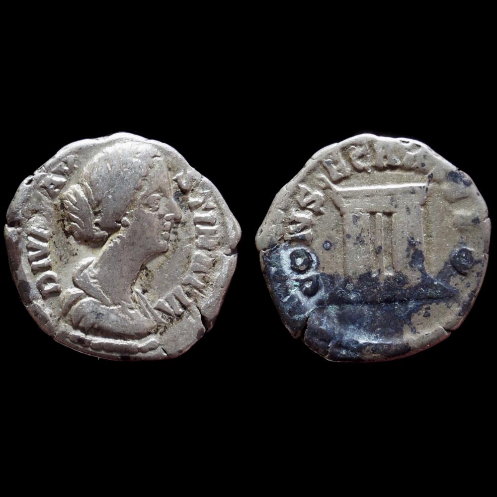 DIVA FAUSTINA Denier monnaie antique romaine diva faustina denier