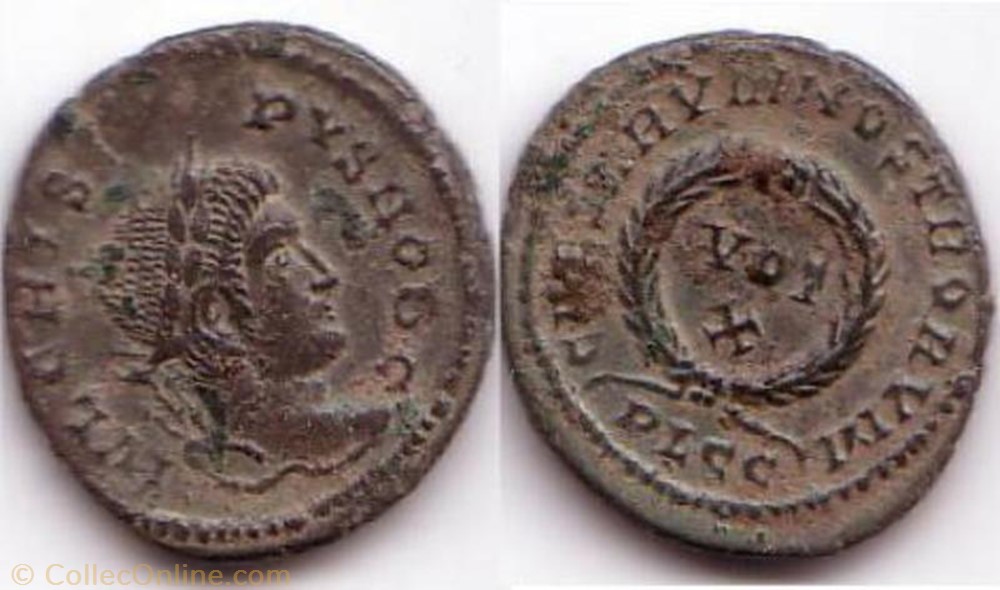 Ae3 Crispus monnaie antique av jc ap romaine ae3 crispus