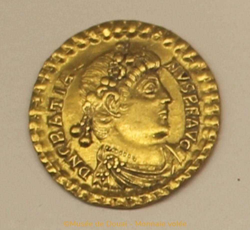 monnaies antiquite av jc ap romaines republicaines imperiales solidus gratien monnaie volee