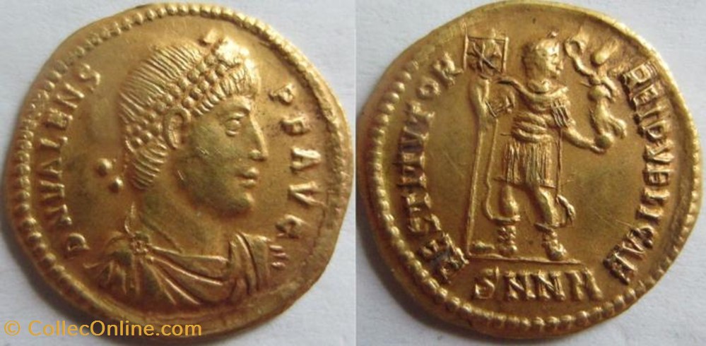 Solidus Valens FAUX MODERNE coin ancient b c to roman republicain imperial solidus valens faux moderne