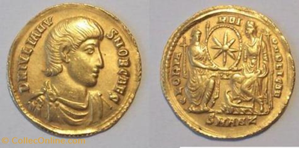 Solidus Julien II FAUX MODERNE coin ancient b c to roman republicain imperial solidus julien ii faux moderne