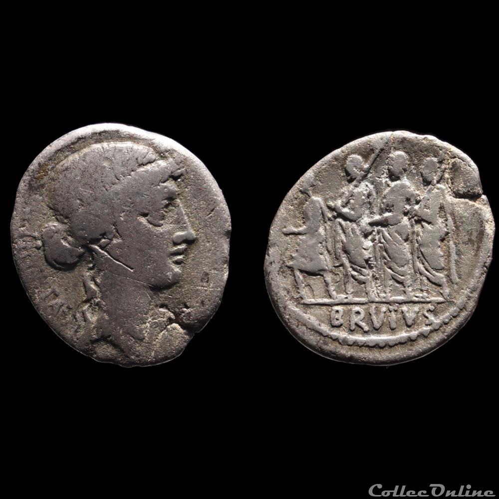 monnaie antique av jc a ap romaine republicaine imperiale brutus denier