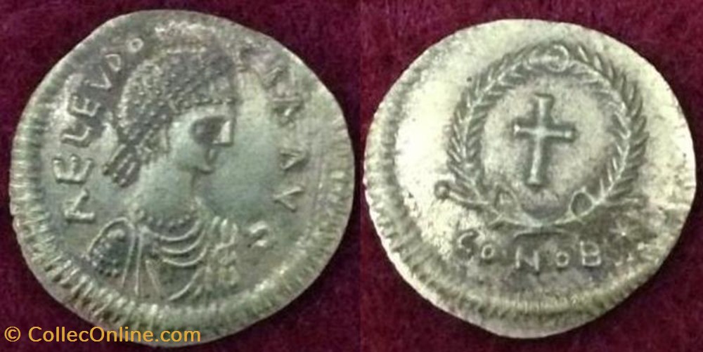 Tremissis Eudocie, faux moderne coin ancient b to roman republicain imperial tremissis eudocie faux moderne