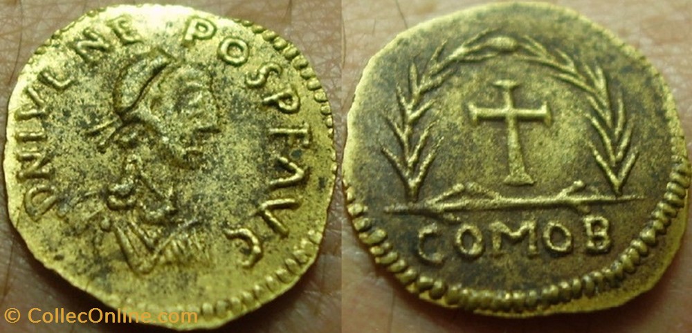 Tremissis Jules Nepos FAUX MODERNE coin ancient b c to roman republicain imperial tremissis jules nepos faux moderne