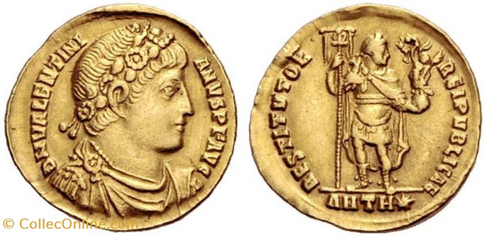 Solidus Valentinien Ier Faux moderne coin ancient b c to roman republicain imperial solidus valentinien ier faux moderne