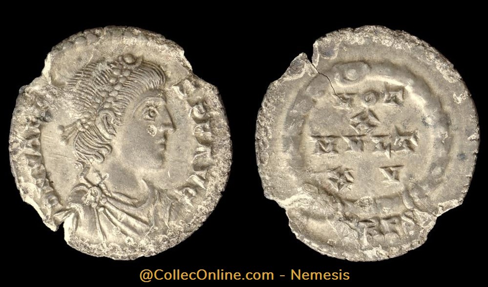 VALENS Silique (R5) monnaie antique av jc ap romaine republicaine imperiale valens silique r5