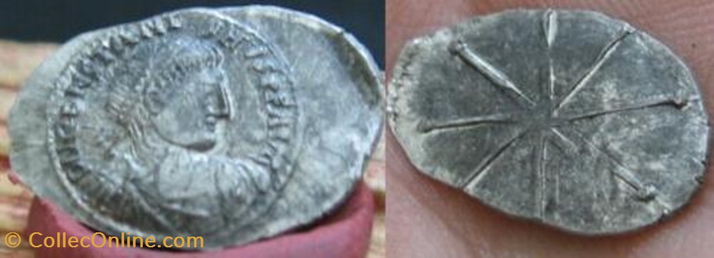 Silique Constantin III FAUX MODERNE coin ancient b to roman republicain imperial silique constantin iii faux moderne