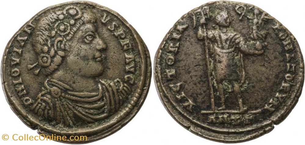 Ae1 Jovien coin ancient b c to roman republicain imperial ae1 jovien
