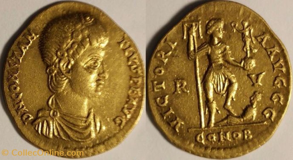 Solidus Constance III FAUX MODERNE coin ancient b to roman republicain imperial solidus constance iii faux moderne