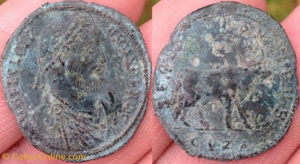 Double Maiorina Julien II FAUX MODERNE coin ancient c to roman republicain imperial double maiorina julien ii faux moderne
