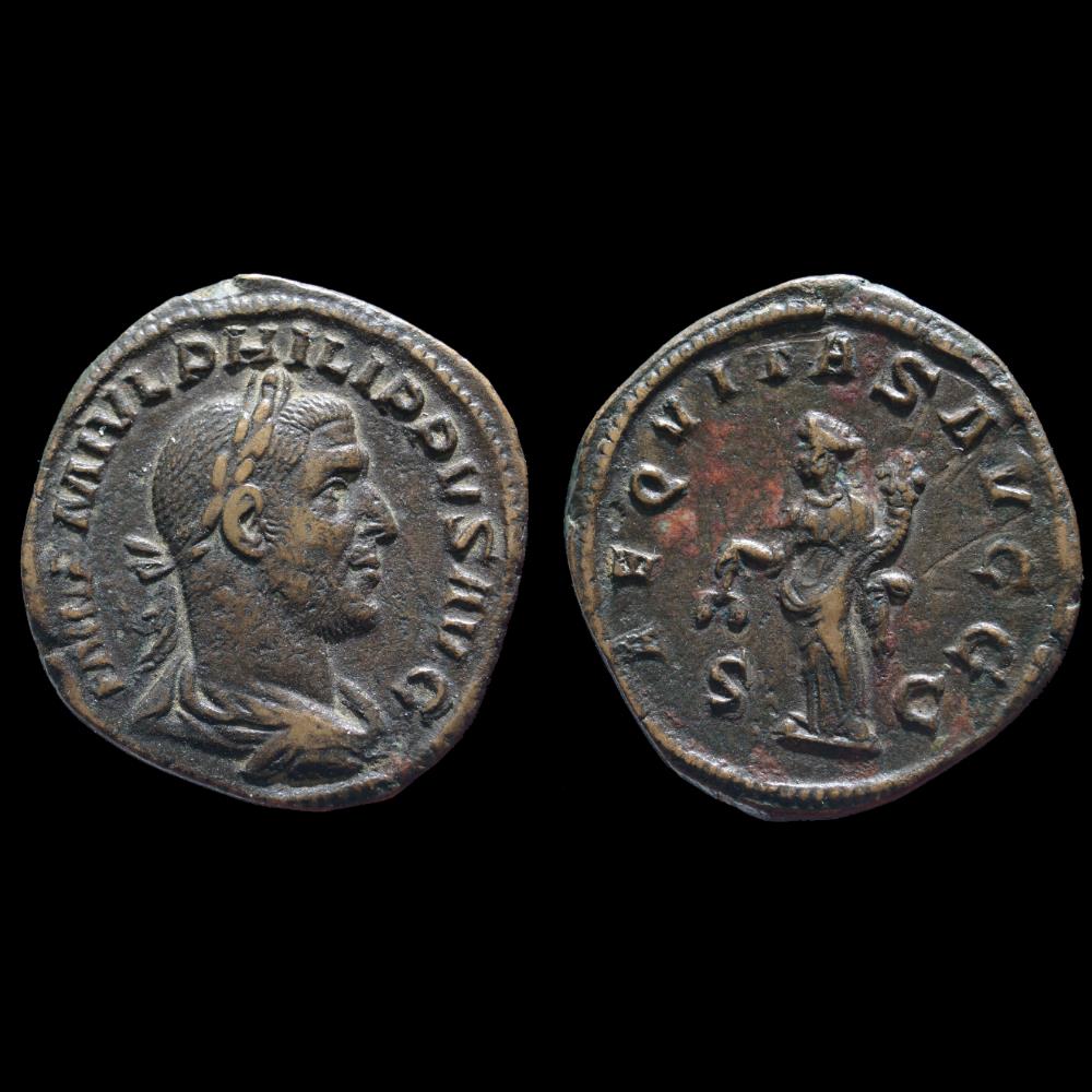 PHILIPPE Ier L'ARABE Sesterce monnaie antique romaine philippe ier arabe sesterce