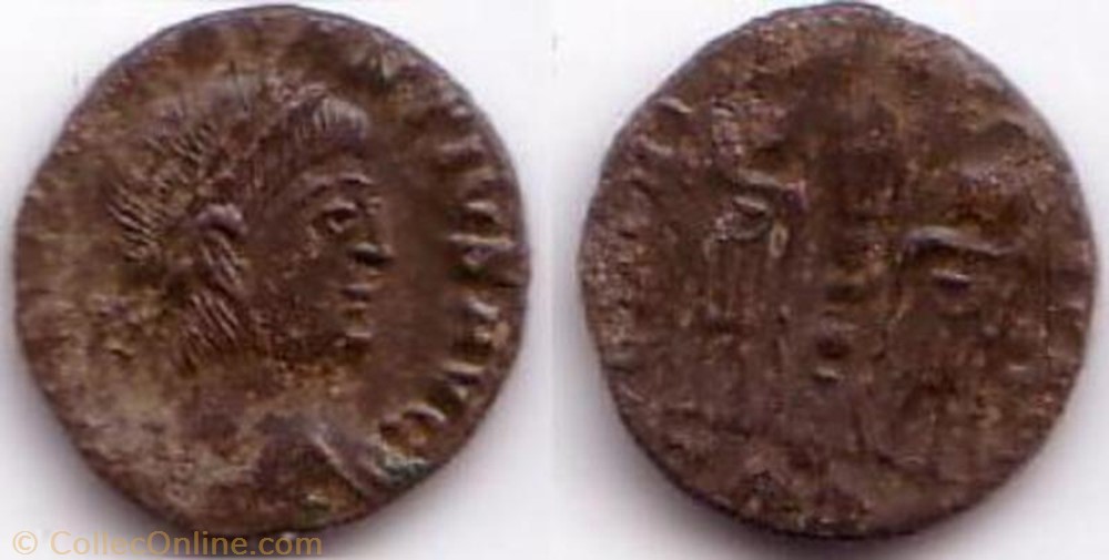 Ae3/4 Constance II monnaie antique av jc ap romaine ae3 4 constance ii