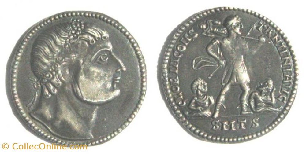 Miliarense léger Constantin Ier Faux moderne coin ancient b to roman republicain imperial miliarense leger constantin ier faux moderne