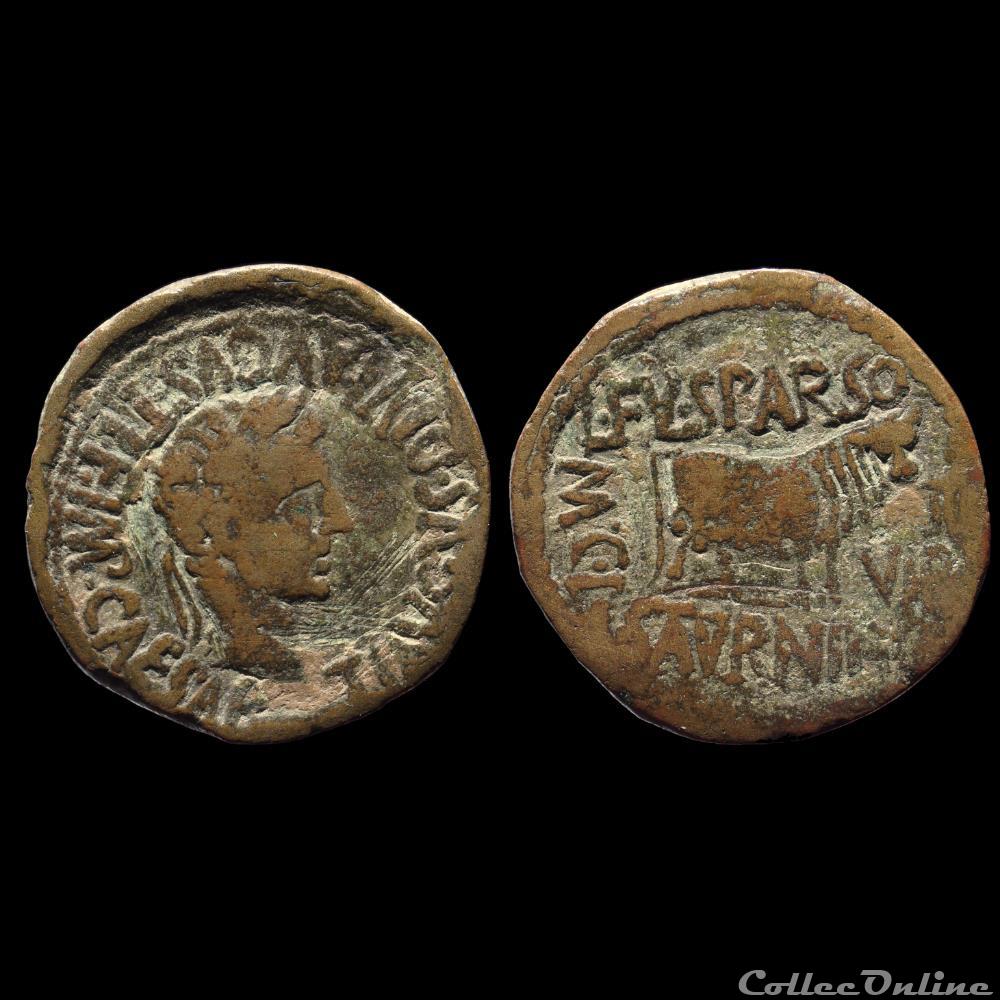 TIBÈRE As monnaie antique romaine provinciale tibere as
