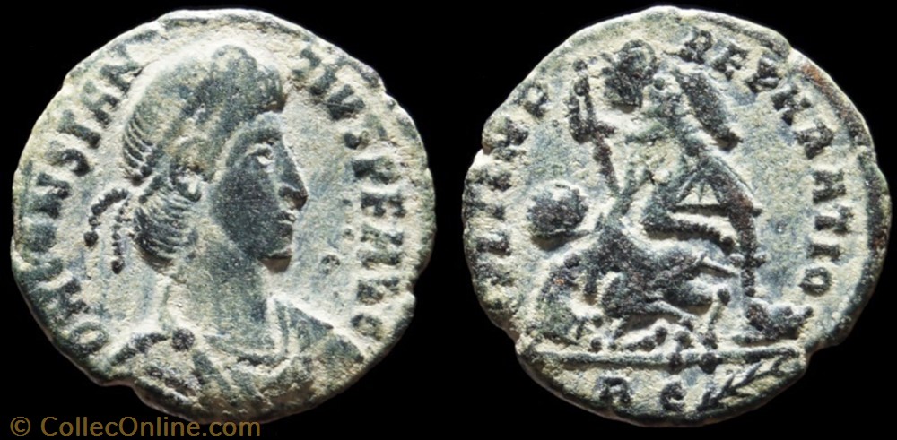 Ae3 Constance II monnaie antique av jc ap romaine ae3 constance ii