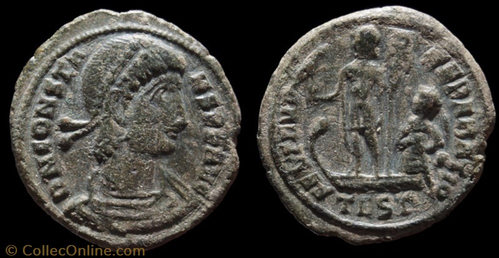 Ae3 Constans monnaie antique av jc ap romaine republicaine imperiale ae3 constans