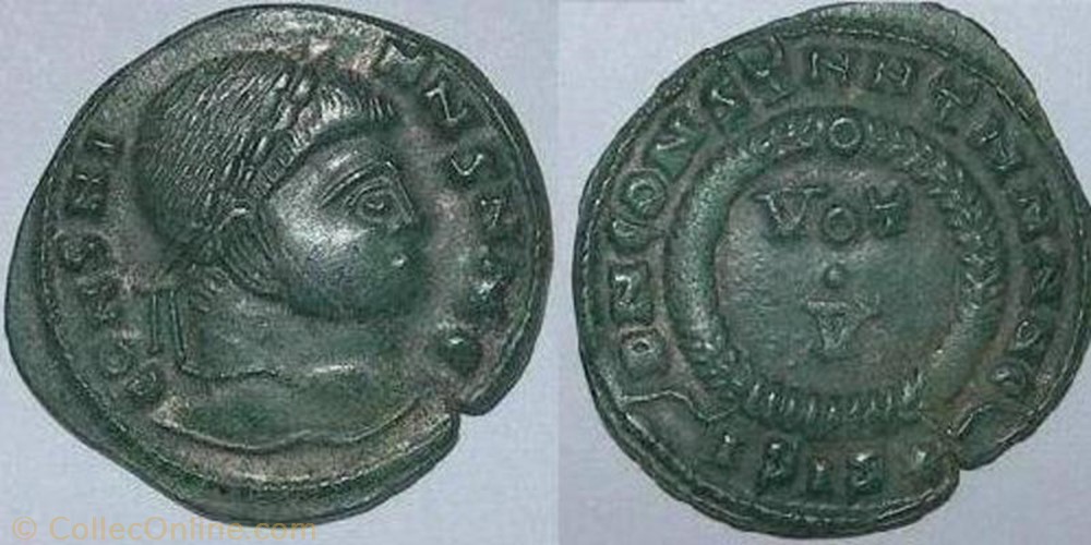 Ae3 Constantin II imitation monnaie antique av jc ap romaine republicaine imperiale ae3 constantin ii imitation