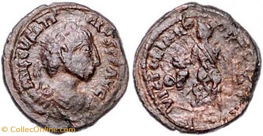 Ae4 Priscus Attalus FAUX MODERNE coin ancient b to roman republicain imperial ae4 priscus attalus faux moderne