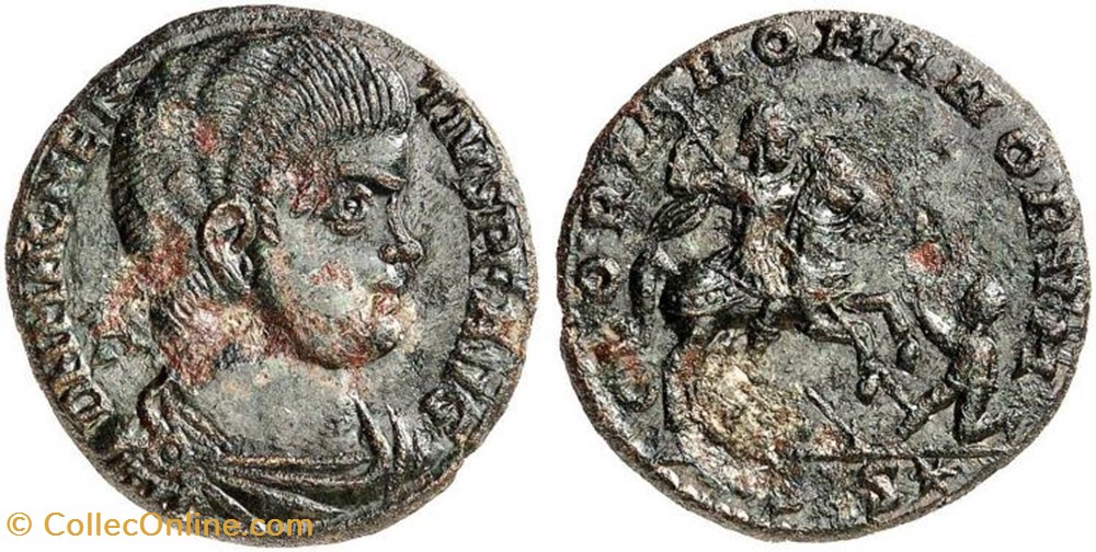 Maiorina Magnence Faux moderne coin ancient b to roman republicain imperial maiorina magnence faux moderne