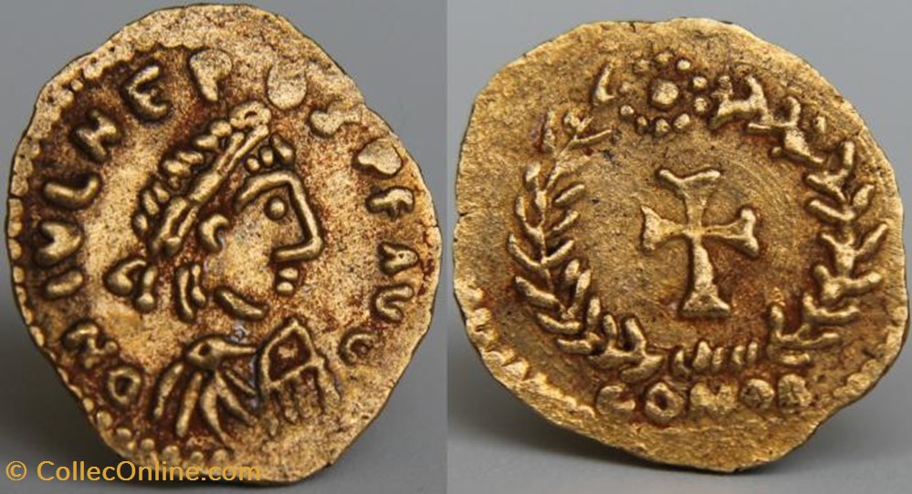 Tremissis Jules Nepos FAUX MODERNE coin ancient b c to roman republicain imperial tremissis jules nepos faux moderne