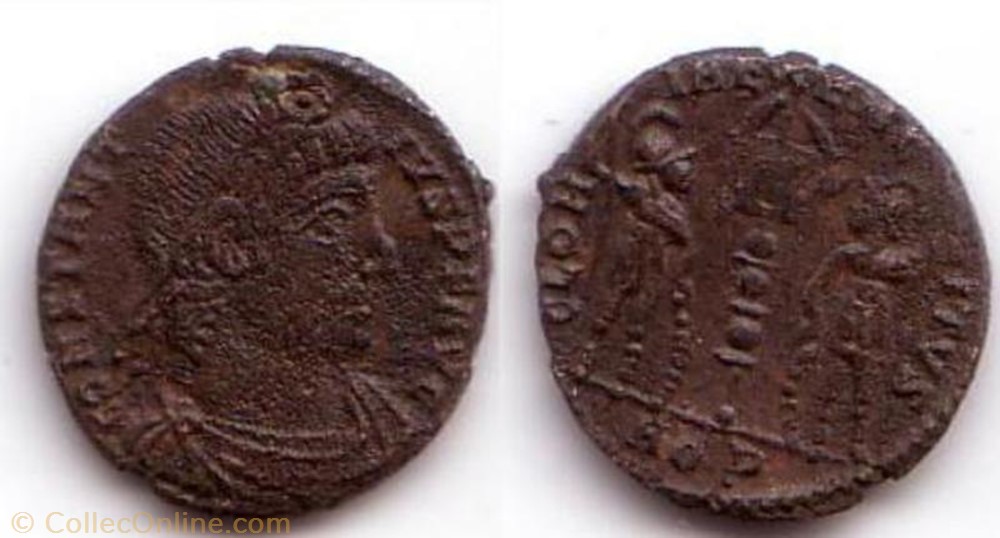 Ae3 Constance II monnaie antique av jc ap romaine ae3 constance ii