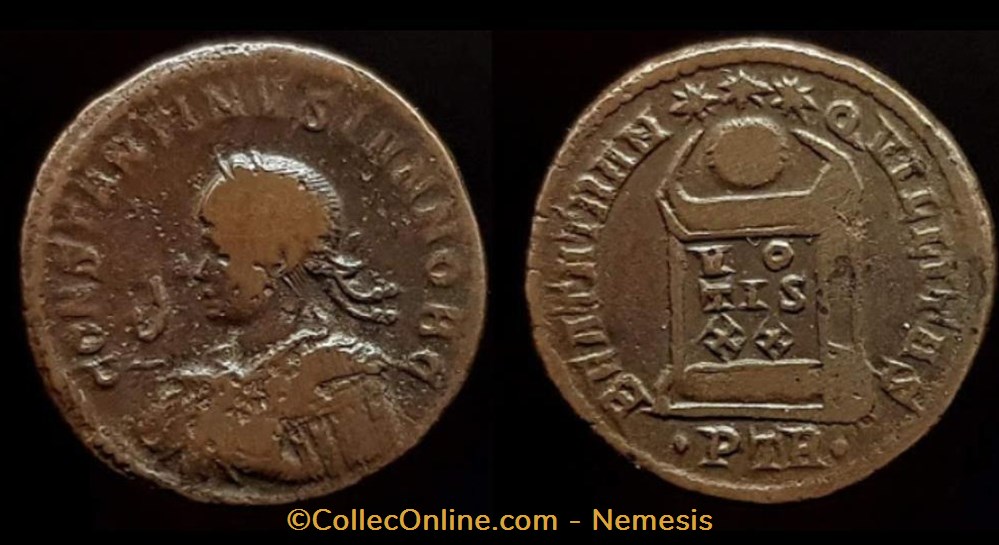 CONSTANTIN I Nummus monnaies antiquite av jc ap romaines republicaines imperiales constantin i nummus