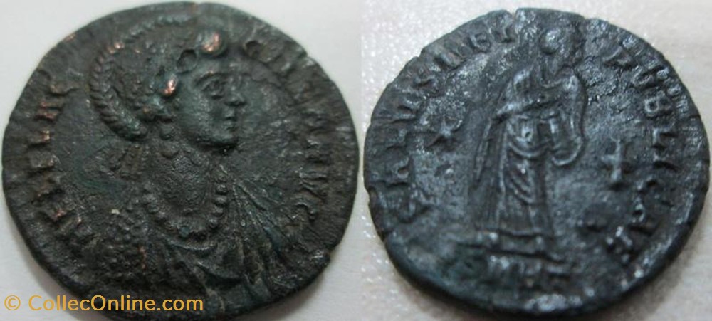 coin ancient b to roman republicain imperial ae2 aelia flacilla faux moderne