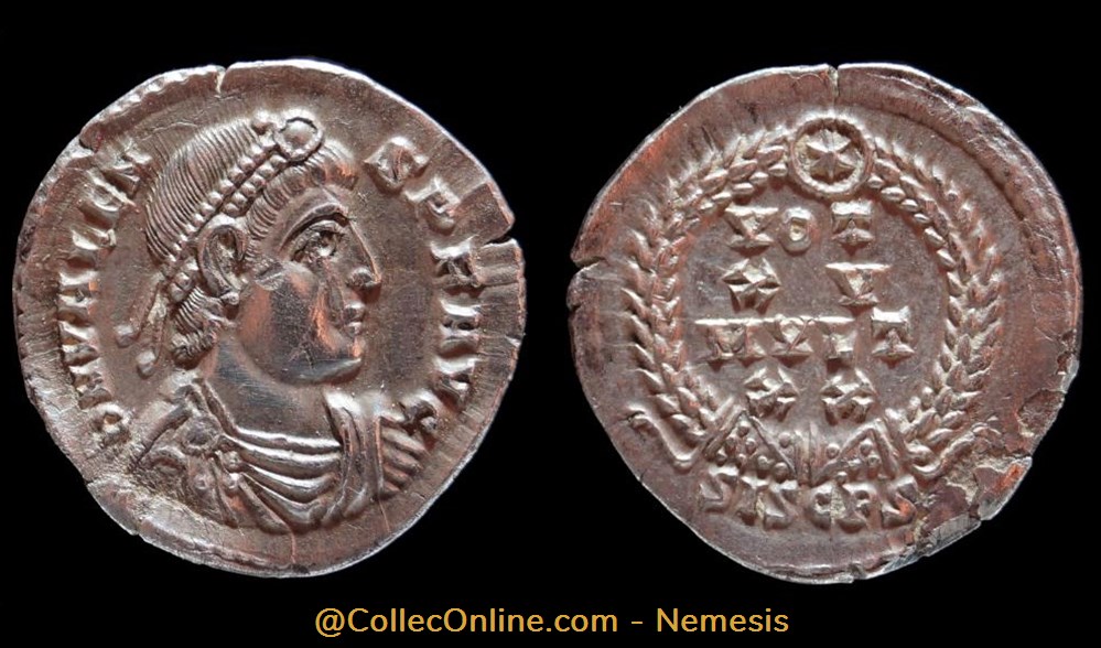 VALENS Silique monnaie antique av jc ap romaine republicaine imperiale valens silique