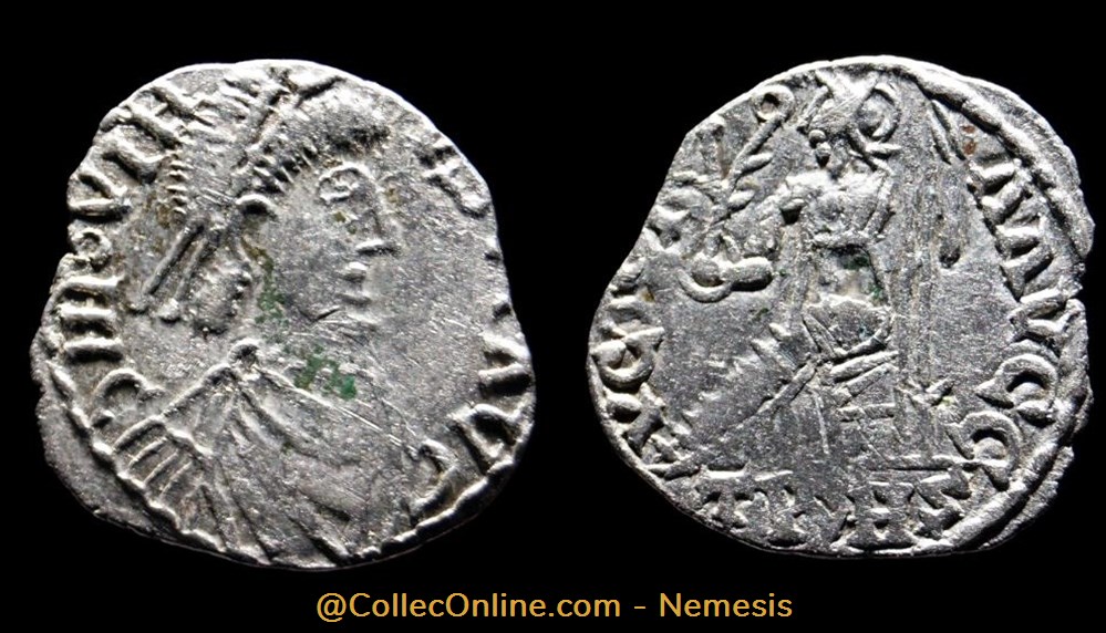 JOVIN Silique (imitation) monnaie antique av jc ap romaine republicaine imperiale jovin silique imitation