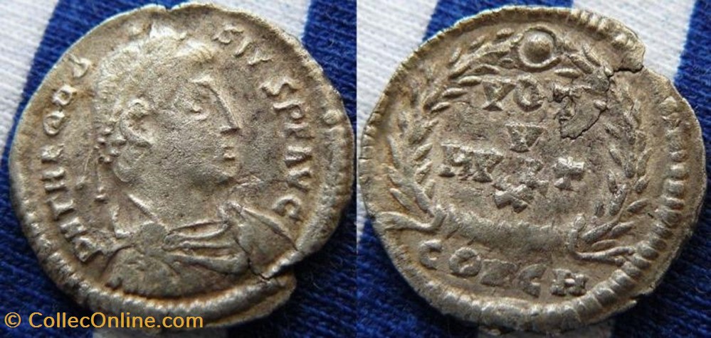 Silique Théodose Ier Faux moderne coin ancient b c to roman republicain imperial silique theodose ier faux moderne