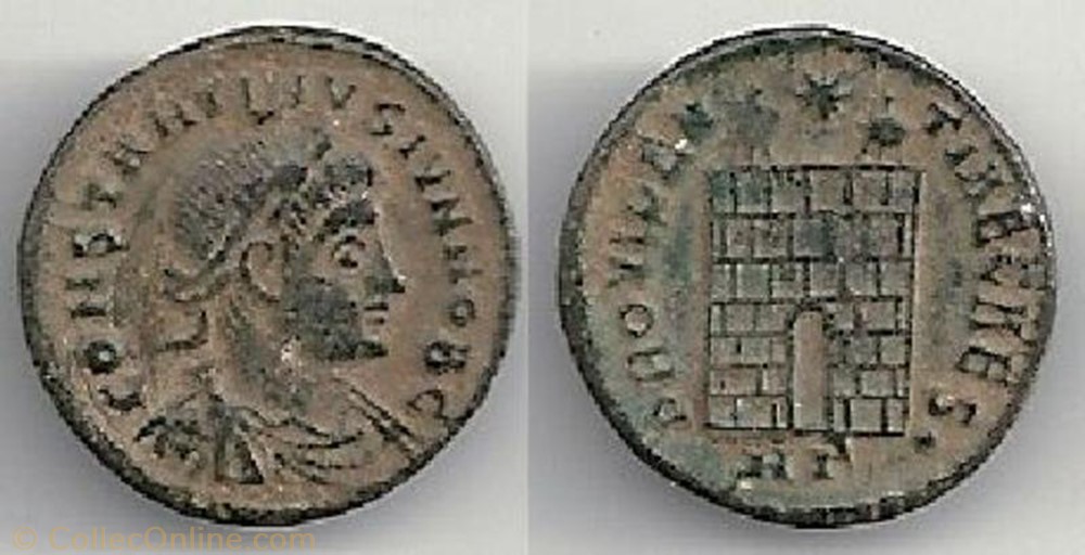 monnaie antique av jc ap romaine ae3 constantin ii