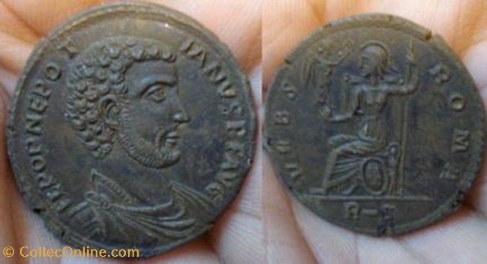 coin ancient b c to roman republicain imperial ae2 maiorina nepotien faux moderne