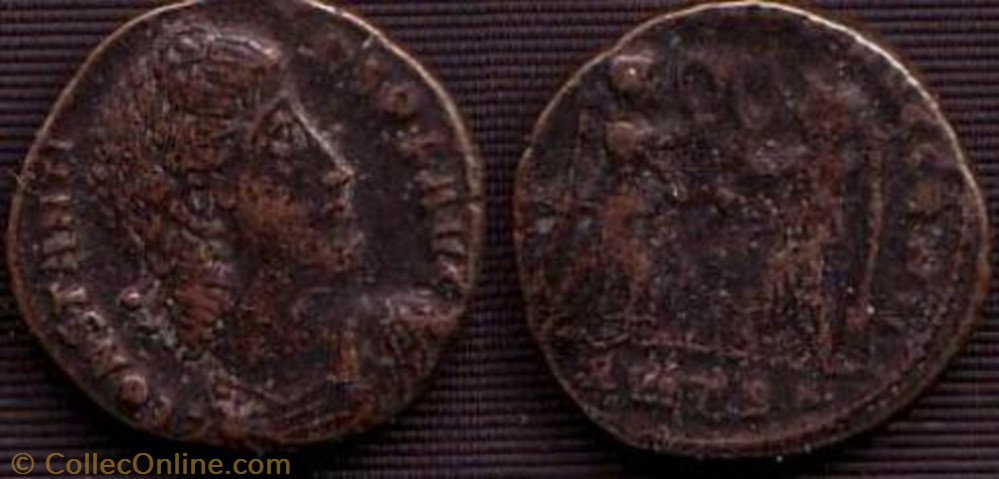 Ae4 Constance II monnaie antique av jc ap romaine ae4 constance ii