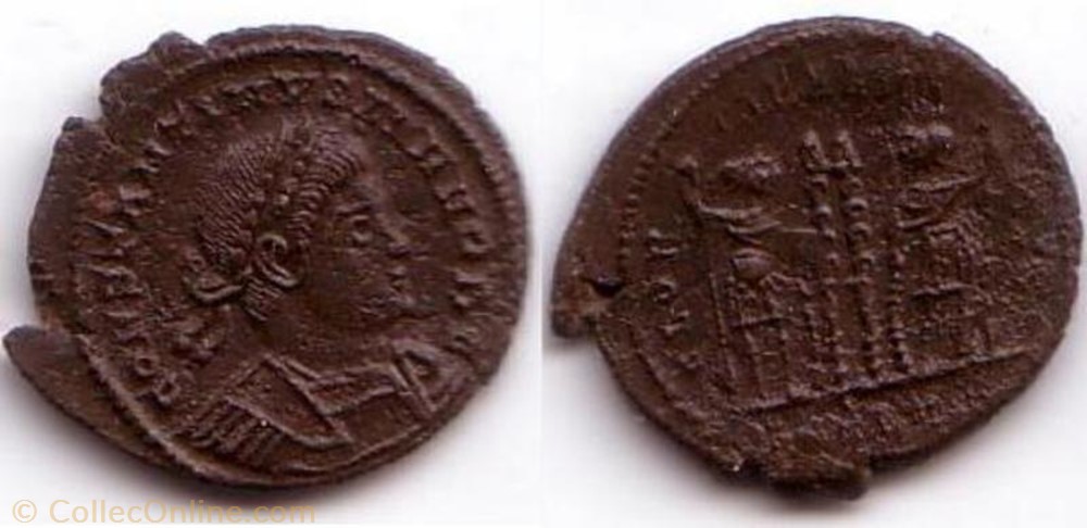 Ae3 Constantin II monnaie antique av jc ap romaine ae3 constantin ii