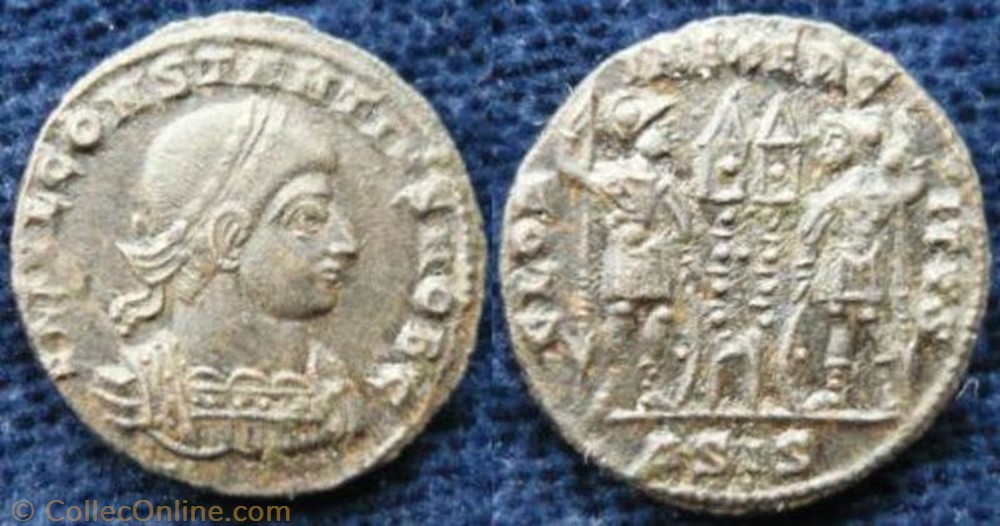 Ae3 Constance II monnaie antique av jc ap romaine ae3 constance ii