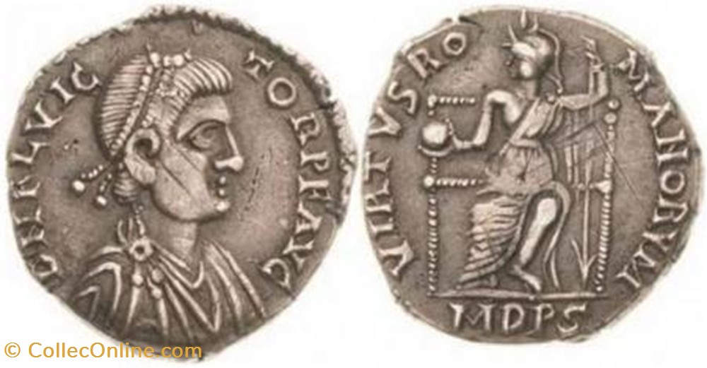 Silique Flavius Victor FAUX MODERNE coin ancient b roman republicain imperial silique flavius victor faux moderne