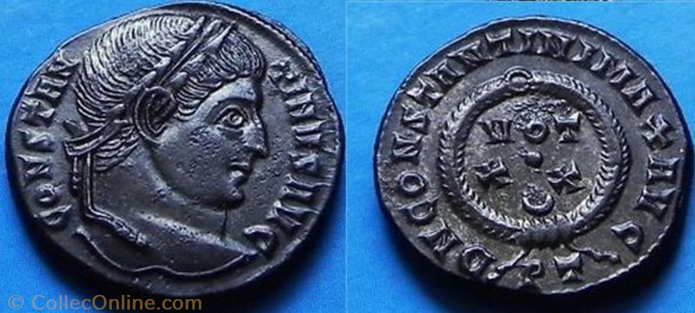 Ae3 Constantin Ier coin ancient b to roman ae3 constantin ier