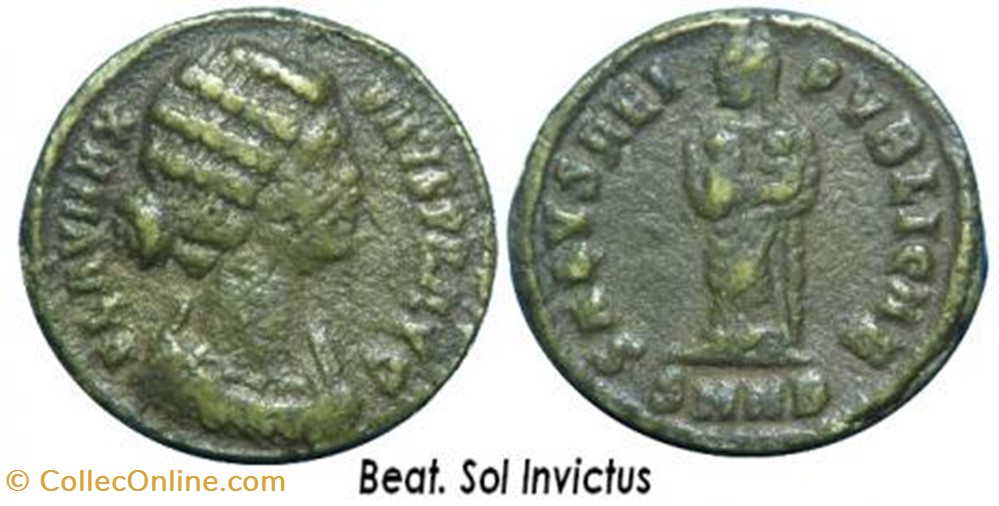 Ae3 Fausta FAUX MODERNE coin ancient b c to roman republicain imperial ae3 fausta faux moderne