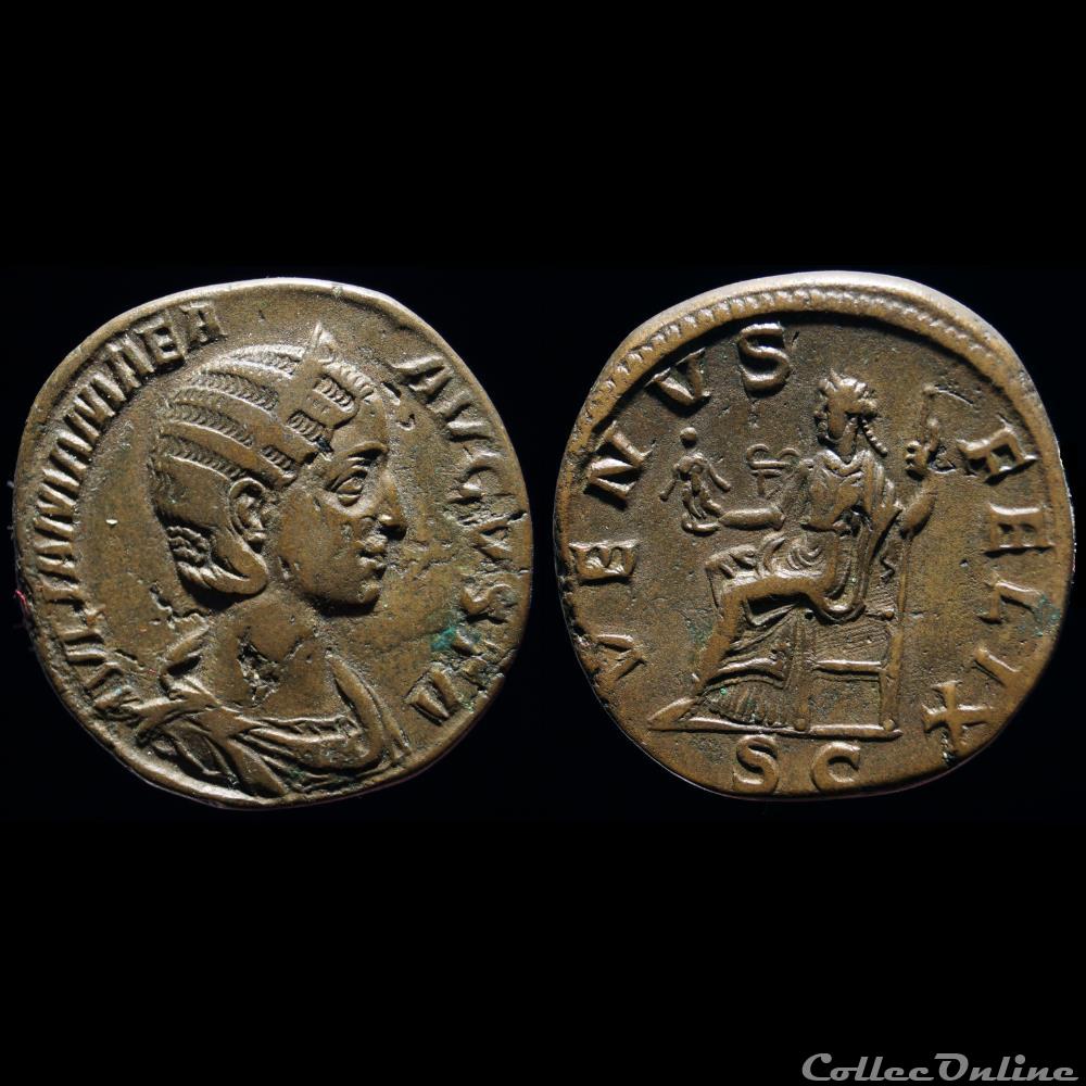 JULIA MAMÉE Sesterce monnaie antique romaine julia mamee sesterce
