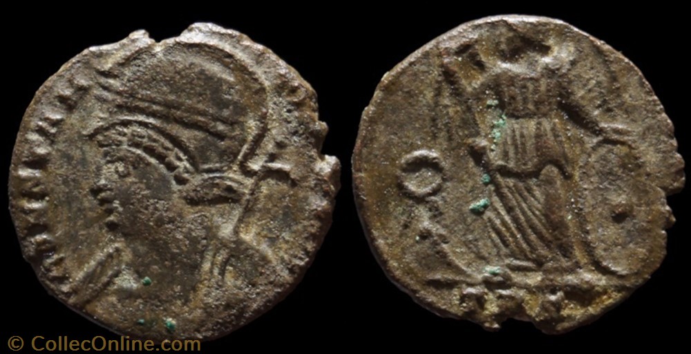 monnaie antique av jc ap romaine ae3 constantinopolis